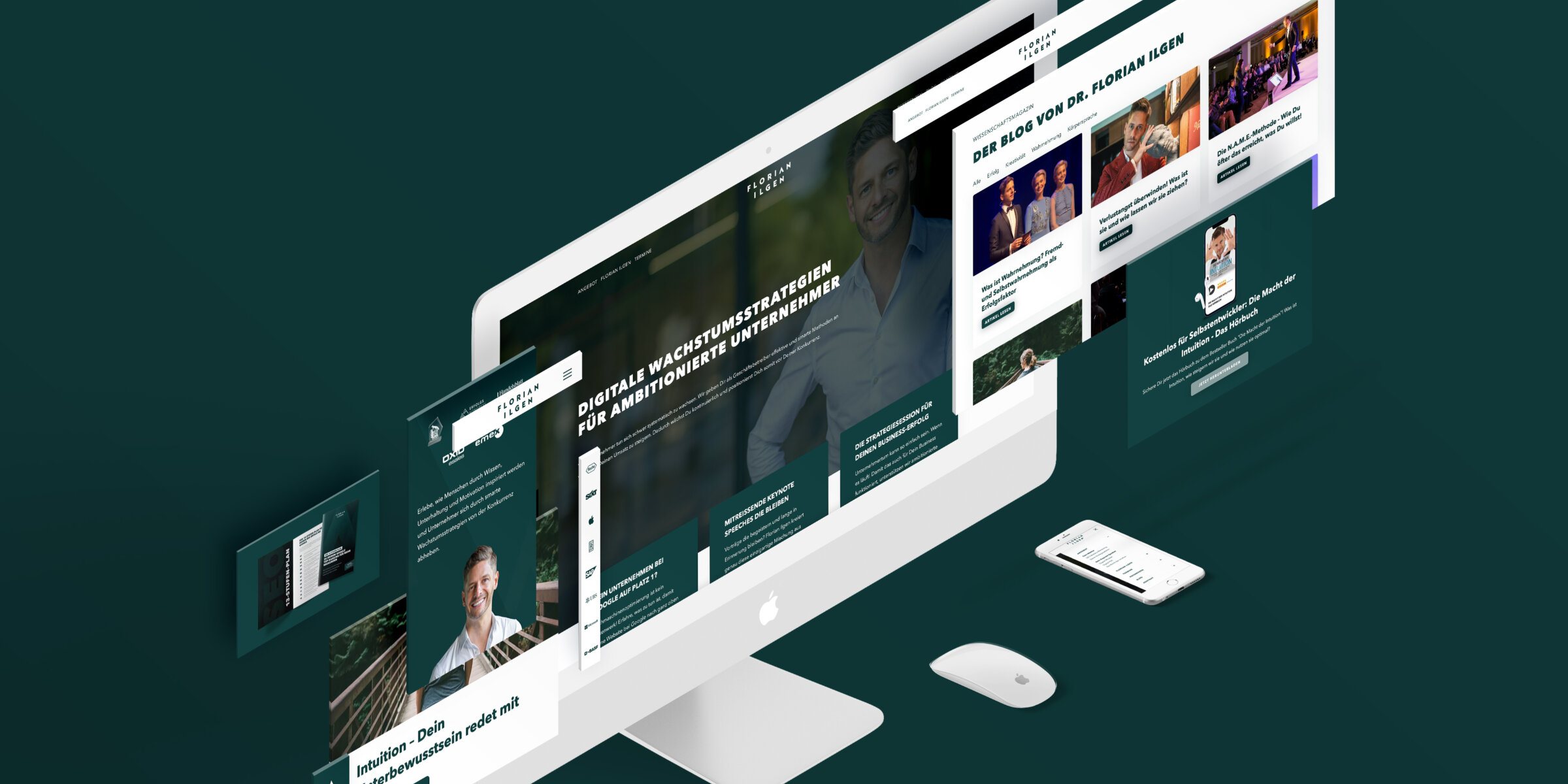Webdesign für einen Keynote Speaker in Europa